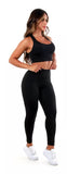 4 Conjuntos Calça Legging Fitness Roupas Feminina Academia