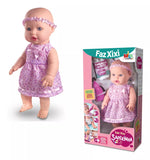 Boneca Baby Faz Xixi De Verdade + Mamadeira + Fralda - Milk