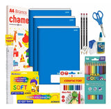 Kit Material Escolar Econômico Volta As Aulas Infantil 60pcs