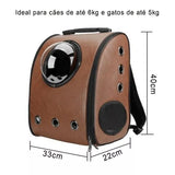 Bolsa Mochila Passeio Gato Pet Shop Cão Pet Astronauta